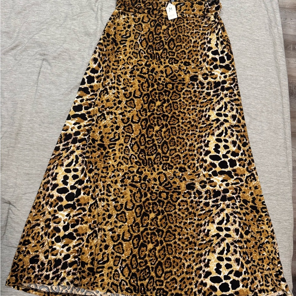 Leopard Print Women's Skirt